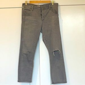 Citizens Of Humanity Gray Boyfriend Jeans